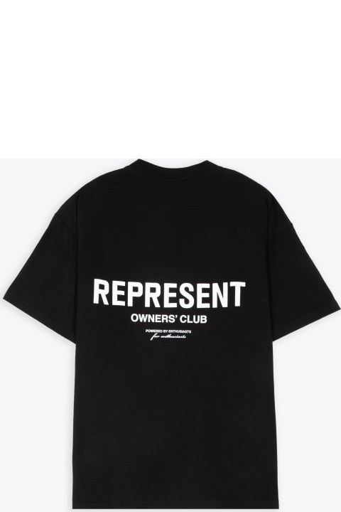 REPRESENT Topwear for Women REPRESENT Represent Owners Club T-shirt Black t-shirt with logo - Owners Club T-shirt