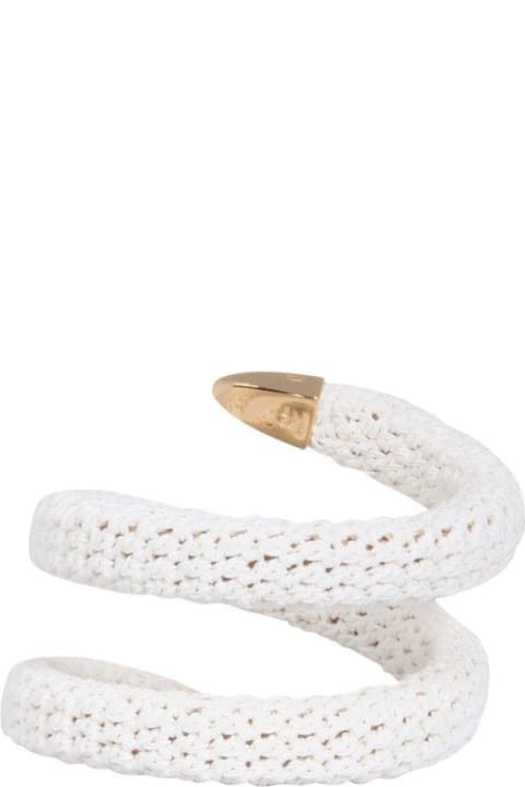 Bottega Veneta Bracelets for Women Bottega Veneta Crochet Spiral Bracelet