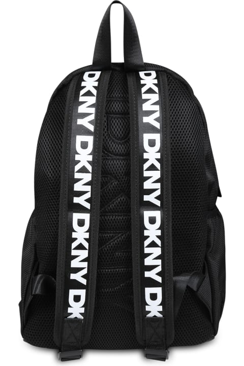 DKNY إكسسورات وهدايا لـ بنات DKNY Black Backpack For Girl With Logo