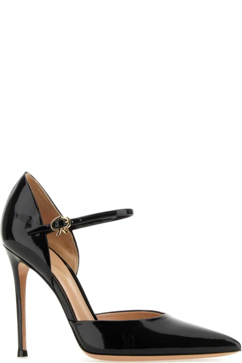 Gianvito Rossi High-Heeled Shoes for Women Gianvito Rossi Black Leather Pumps