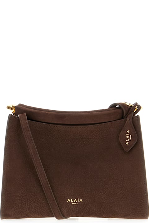 Alaia Bags for Women Alaia Chocolate Leather Square Crossbody Bag