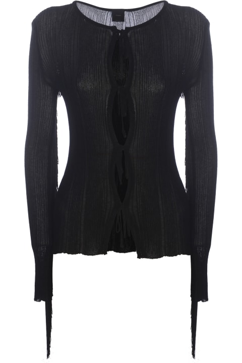 Pinko Sweaters for Women Pinko Light Cardigan With Back Fringes