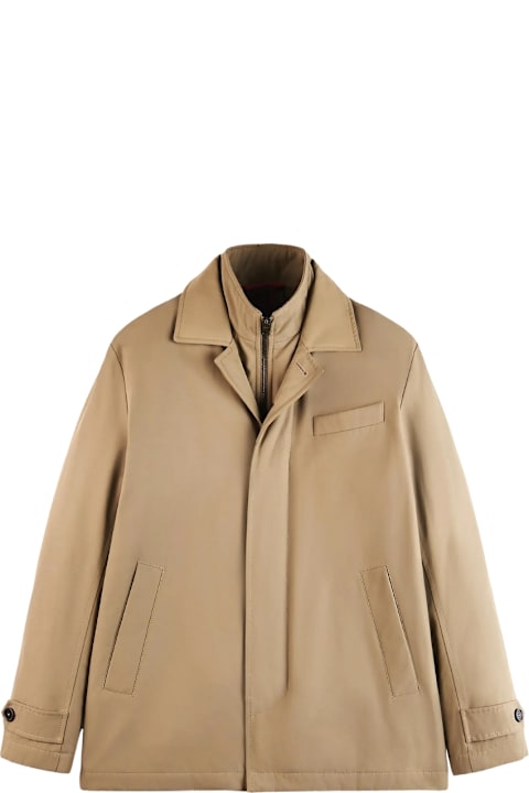 Fay Coats & Jackets for Men Fay "morning Coat" Waterproof Jacket In Technical Cotton