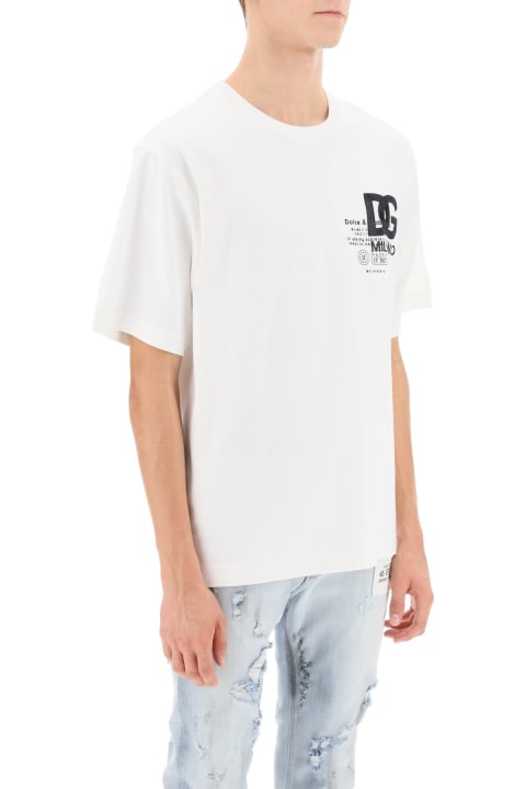 Topwear for Men Dolce & Gabbana T-shirt With Embroidery And Prints