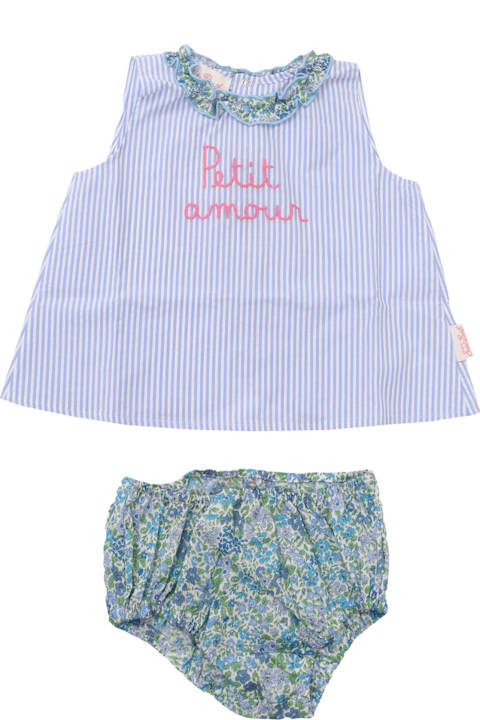 MC2 Saint Barth Bodysuits & Sets for Baby Girls MC2 Saint Barth Enfant Set Top & Culottes