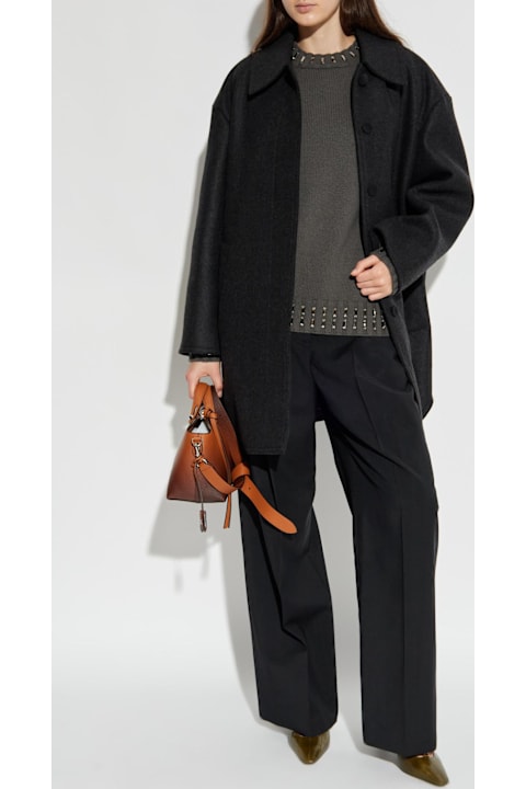 آخر صيحات الموضة من القسم الرجالي Fendi Fendi Wool Coat