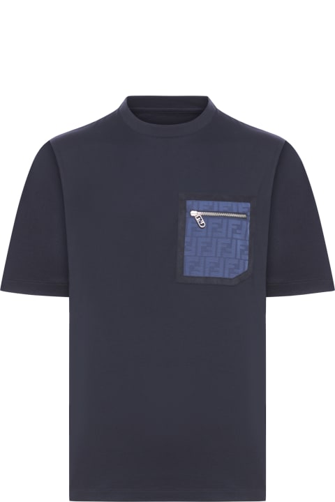 Clothing for Men Fendi Tshirt L.j.ff Pocket