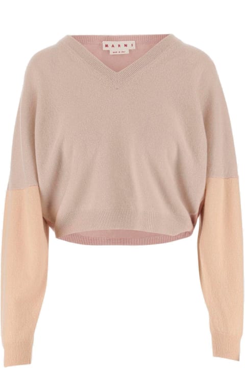 Marni Sweaters for Women Marni Color-block V-neck Jumper