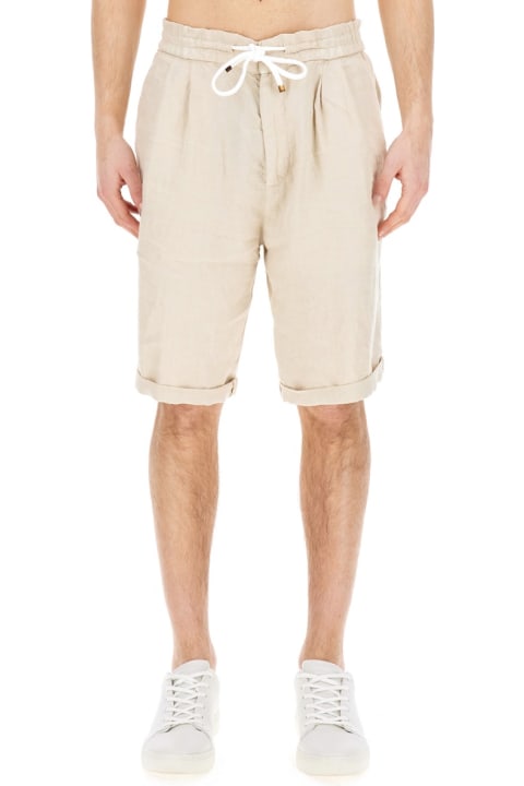 Pants for Men Brunello Cucinelli Linen Bermuda Shorts