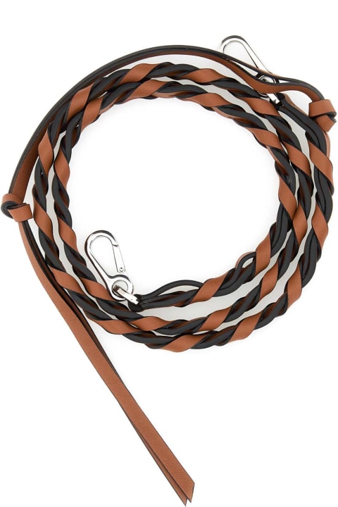 Loewe Scarves & Wraps for Women Loewe Brown Leather Shoulder Strap