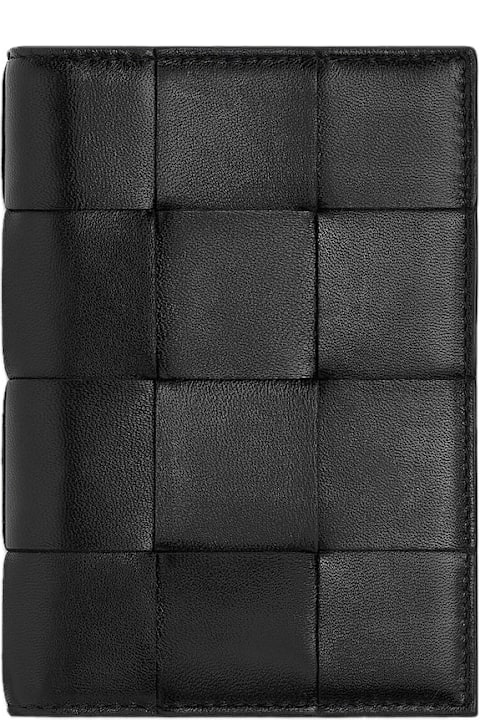 Hi-Tech Accessories for Women Bottega Veneta Intrecciato Leather Cassette Passport Case