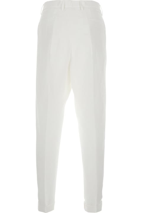 Dolce & Gabbana Clothing for Men Dolce & Gabbana White Canvas Pant