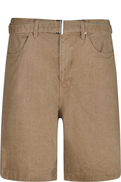 Sacai for Men Sacai Belted Denim Bermuda Shorts