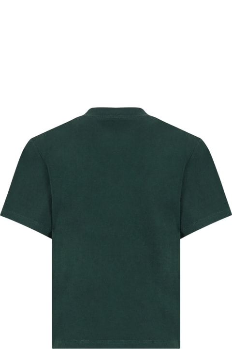 أدوات منزلية Stella McCartney Kids Green T-shirt For Boy With Logo