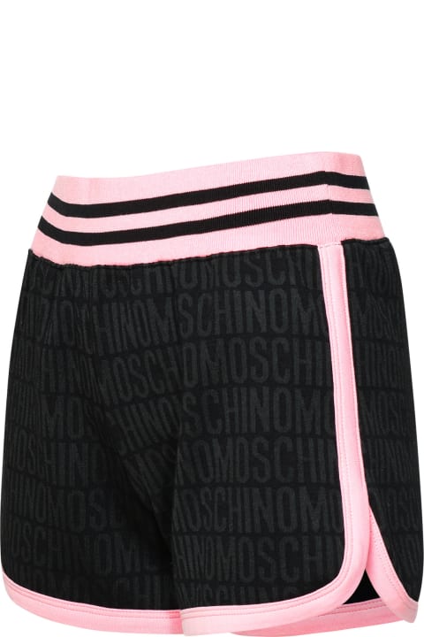 Fashion for Women Moschino Black Cotton Blend Shorts