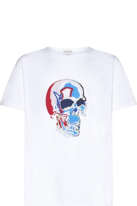 Alexander McQueen Topwear for Men Alexander McQueen Skull Print T-shirt