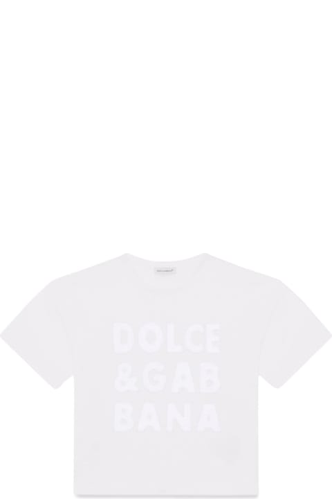 Dolce & Gabbanaのガールズ Dolce & Gabbana Short Sleeve T-shirt