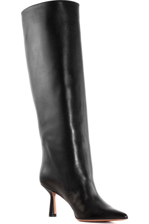 Aldo Castagna Shoes for Women Aldo Castagna Black Brushed Leather Samoa Boot