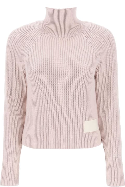 Ami Alexandre Mattiussi Sweaters for Women Ami Alexandre Mattiussi English Rib Funnel-neck Sweater