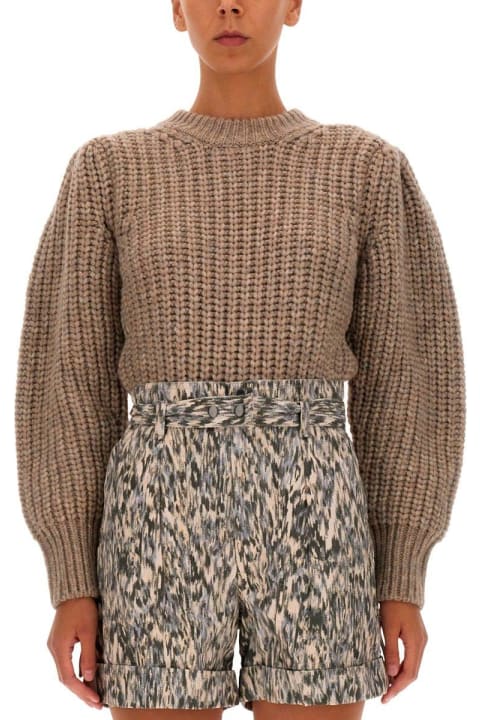 Isabel Marant Sweaters for Women Isabel Marant Puff-sleeved Crewneck Knit Jumper