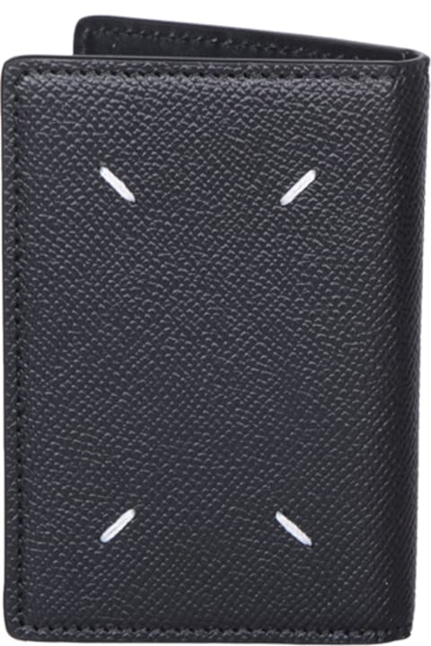 Maison Margiela Wallets for Women Maison Margiela Black Leather Cardholder