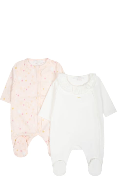 Chloé Bodysuits & Sets for Baby Boys Chloé Multicolored Set For Baby Girl