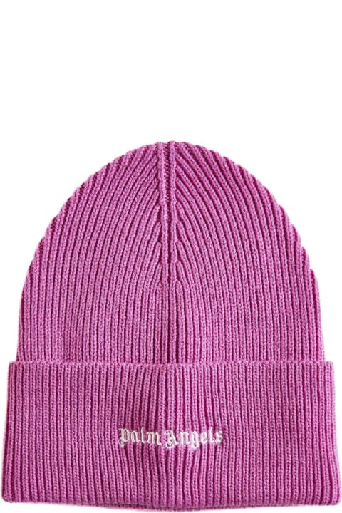 Hats for Women Palm Angels Logoed Beanie Hat
