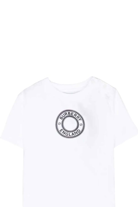 Burberry Kids Burberry White T-shirt Baby Unisex