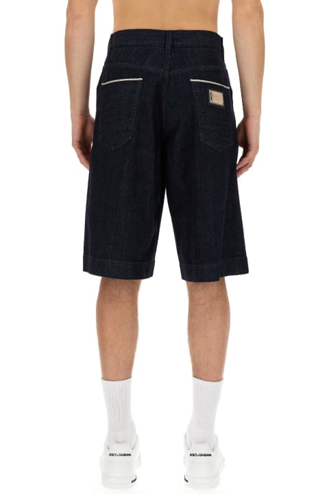 Dolce & Gabbana Pants for Men Dolce & Gabbana Denim Bermuda Shorts
