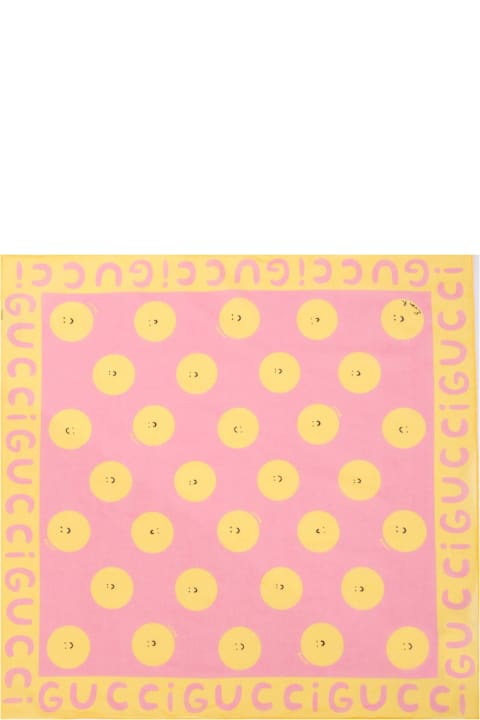 Homeware Gucci Pink Scarf For Girl With Sun