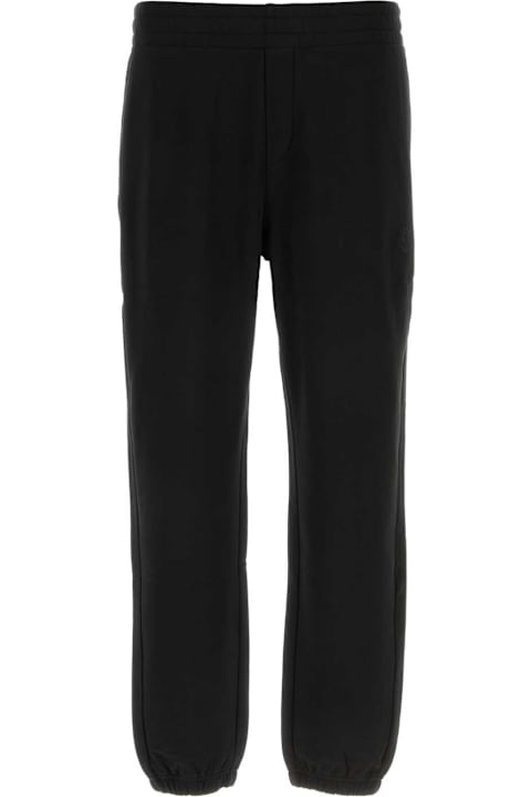 Moncler Pants for Men Moncler Black Cotton Joggers