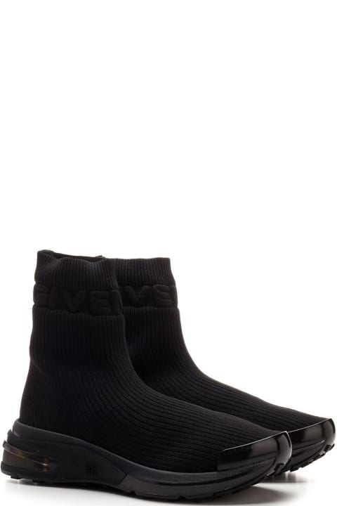 Givenchy for Men Givenchy Logo Embossed Sock-style Sneakers