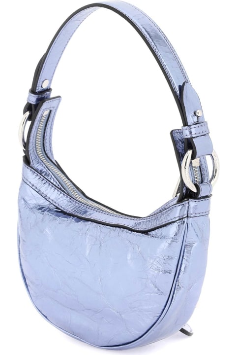Totes for Women Versace Metallic Leather 'repeat' Mini Hobo Bag