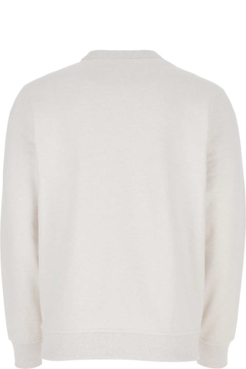 Burberry Fleeces & Tracksuits for Women Burberry Melange Chalk Stretch Cotton Sweatshirt