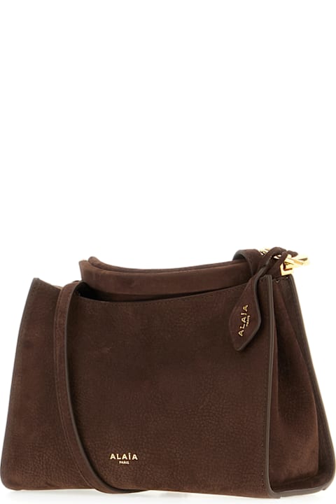 Alaia Bags for Women Alaia Chocolate Leather Square Crossbody Bag