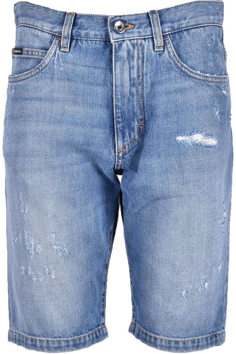 Mens Clothing Shorts Bermuda shorts Dolce & Gabbana Denim Jeans Bermuda Shorts in Blue for Men 