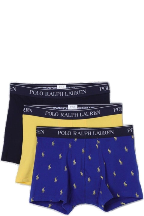 Polo Ralph Lauren Underwear for Men Polo Ralph Lauren Triple-pack Logo Band Trunks