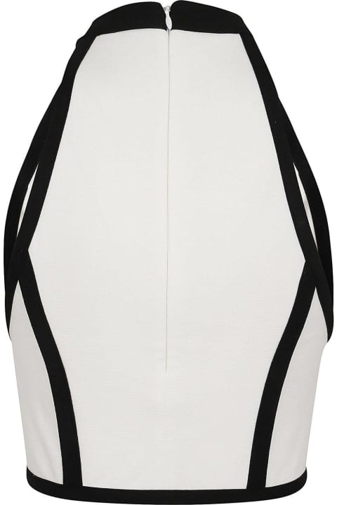 Balmain Topwear for Women Balmain Rose-detailed Sleeveless Top