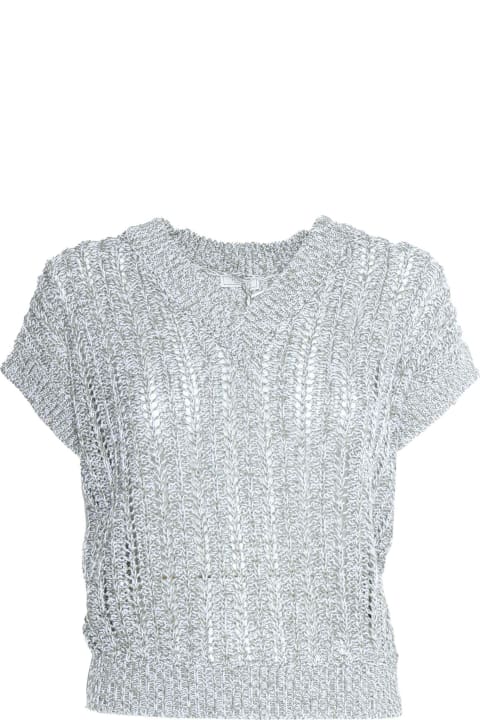 Sweaters for Women Peserico Silver Tricot Sweater