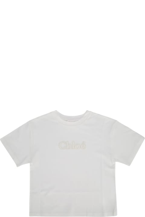 Chloé قمصان بياقة دائرية وقمصان البولو لـ أولاد Chloé T-shirt