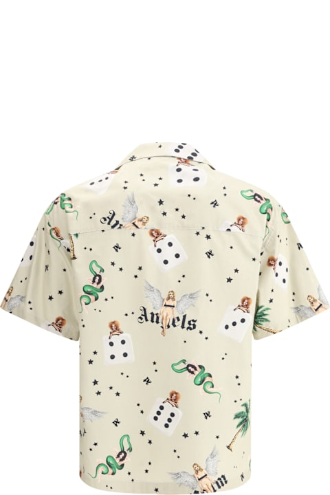 Palm Angels قمصان لـ القسم الرجالي Palm Angels Pin Up Bowling Shirt