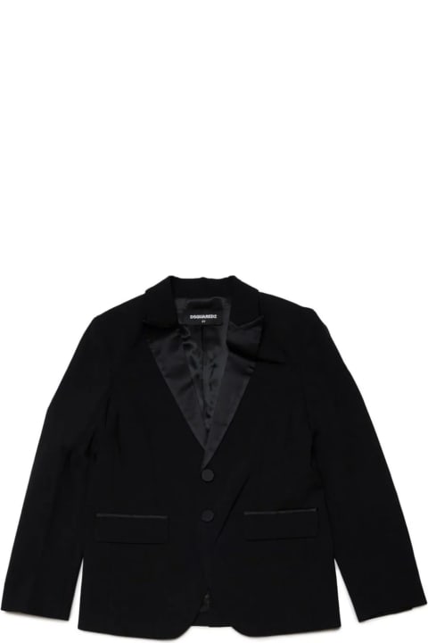 Topwear for Boys Dsquared2 Dsquared2 Jackets Black
