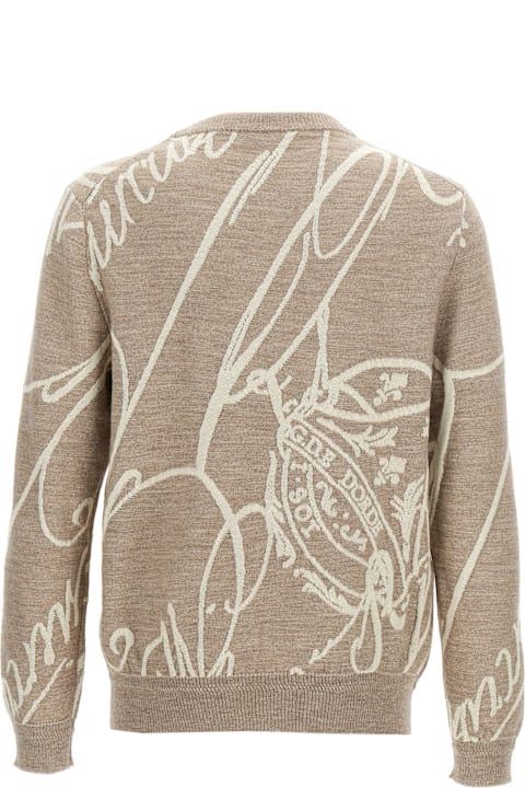 Berluti Men Berluti 'giant Scritto' Sweater