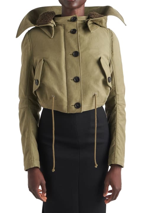 Clothing for Women Prada Cropped Bomber Jacket