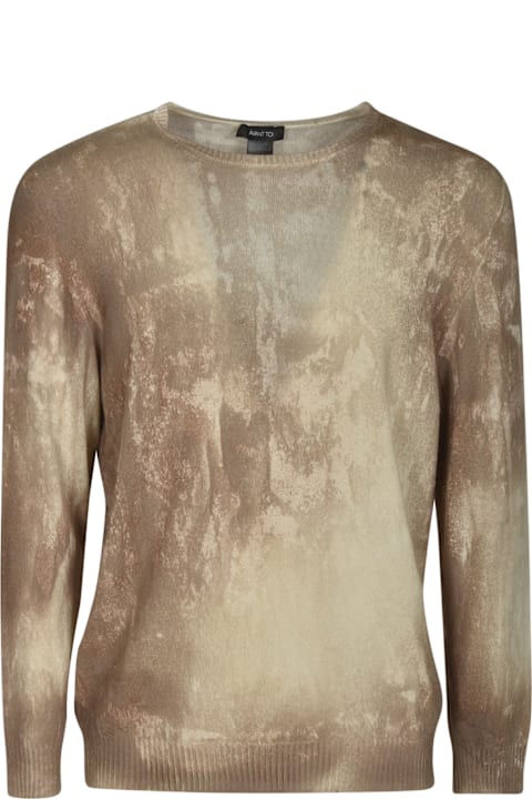 メンズ Avant Toiのウェア Avant Toi Rib Trim Dyed Slim Sweater