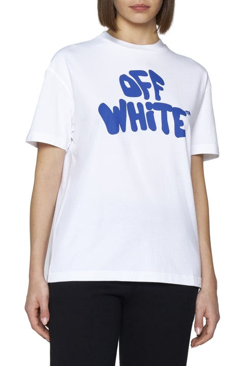 Off-White Women Off-White 70s Type Logo T-shirt