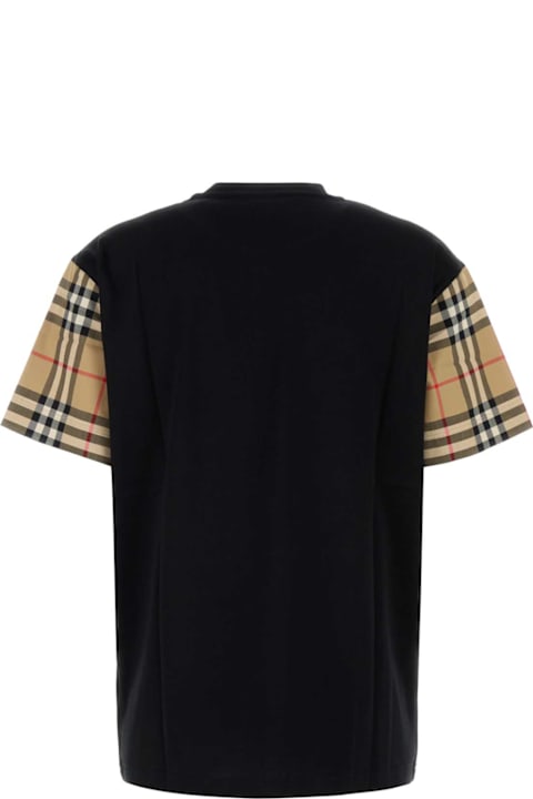 أدوات منزلية Burberry Black Cotton T-shirt