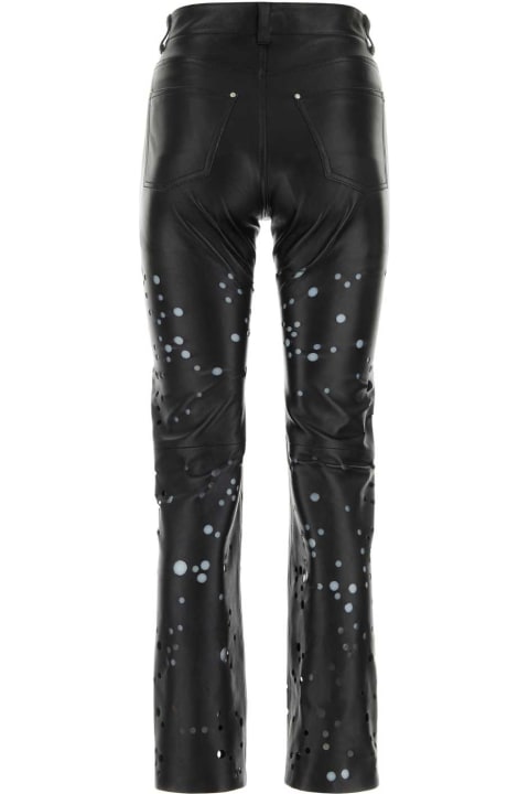Durazzi Milano Pants & Shorts for Women Durazzi Milano Black Leather Pant