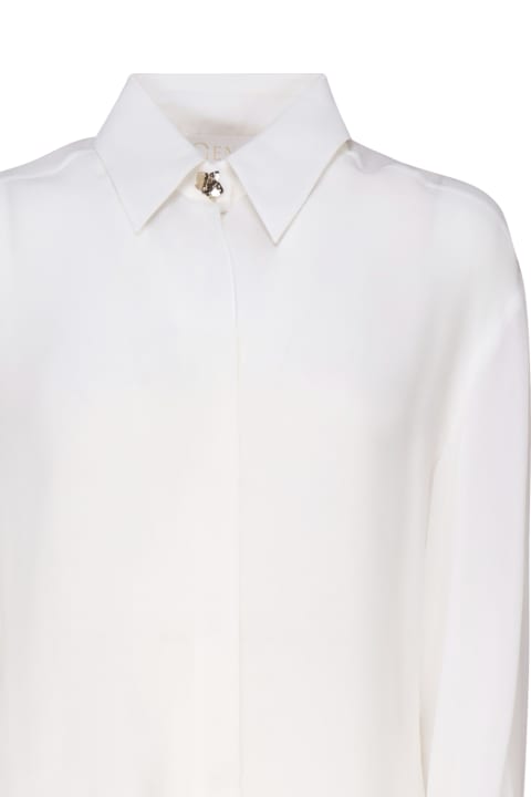Genny Topwear for Women Genny Shirt With Golden Button Collar