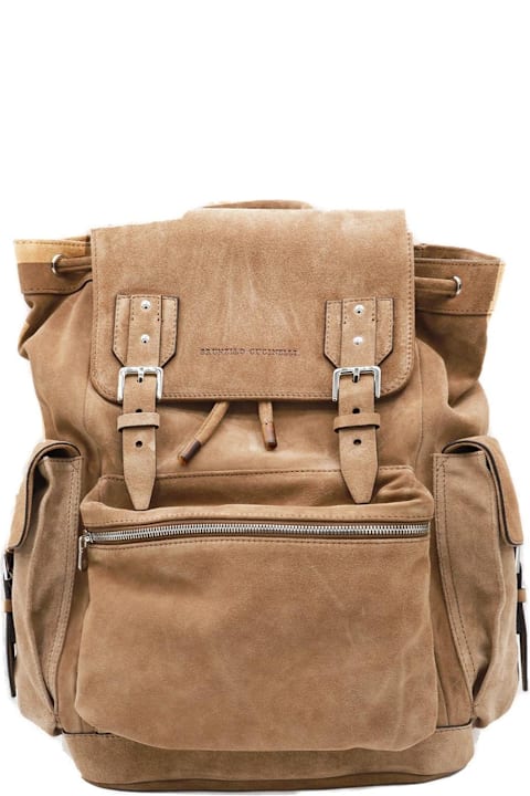 Brunello Cucinelli Backpacks for Men Brunello Cucinelli Buckled Backpack